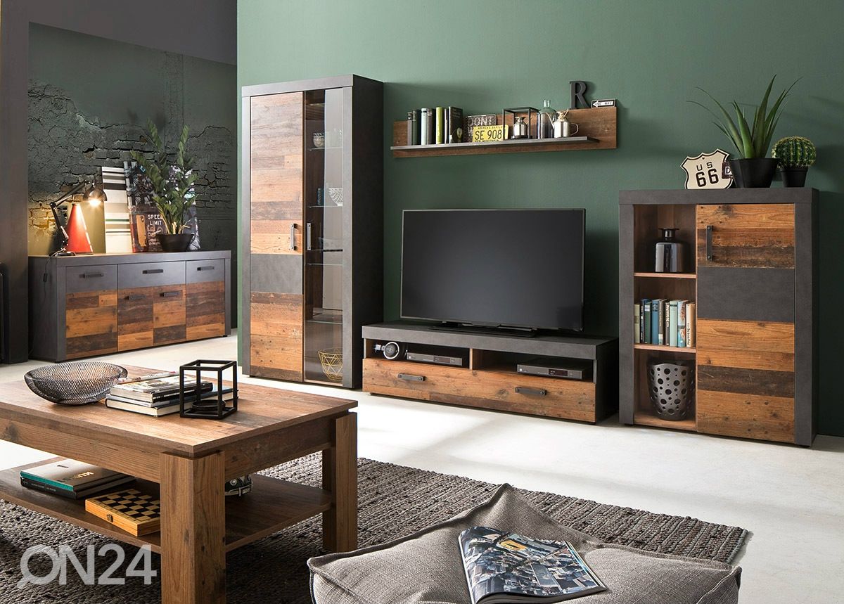 TV-taso + seinähylly Indy kuvasuurennos