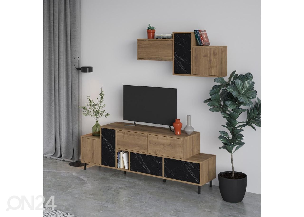 TV-taso + seinäkaappi kuvasuurennos