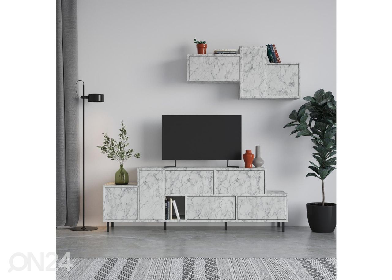 TV-taso + seinäkaappi kuvasuurennos