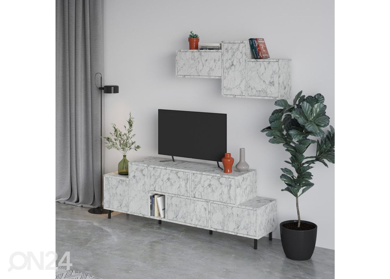 TV-taso + seinäkaappi kuvasuurennos