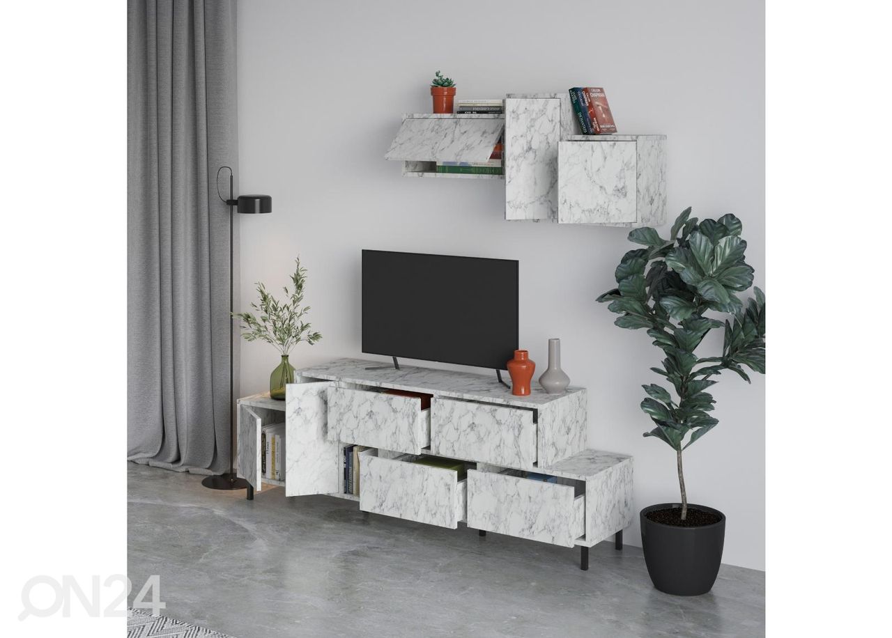 TV-taso + seinäkaappi kuvasuurennos