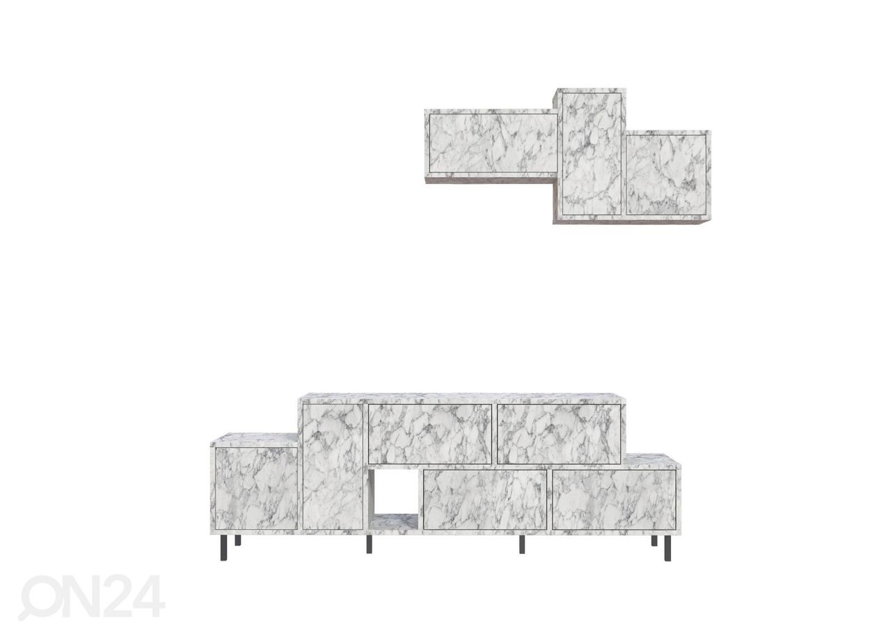 TV-taso + seinäkaappi kuvasuurennos