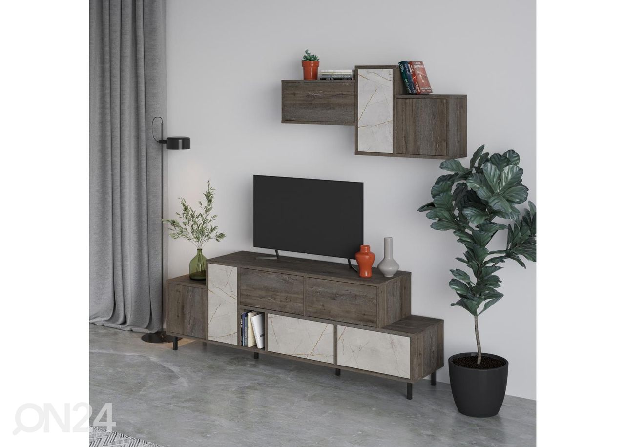 TV-taso + seinäkaappi kuvasuurennos