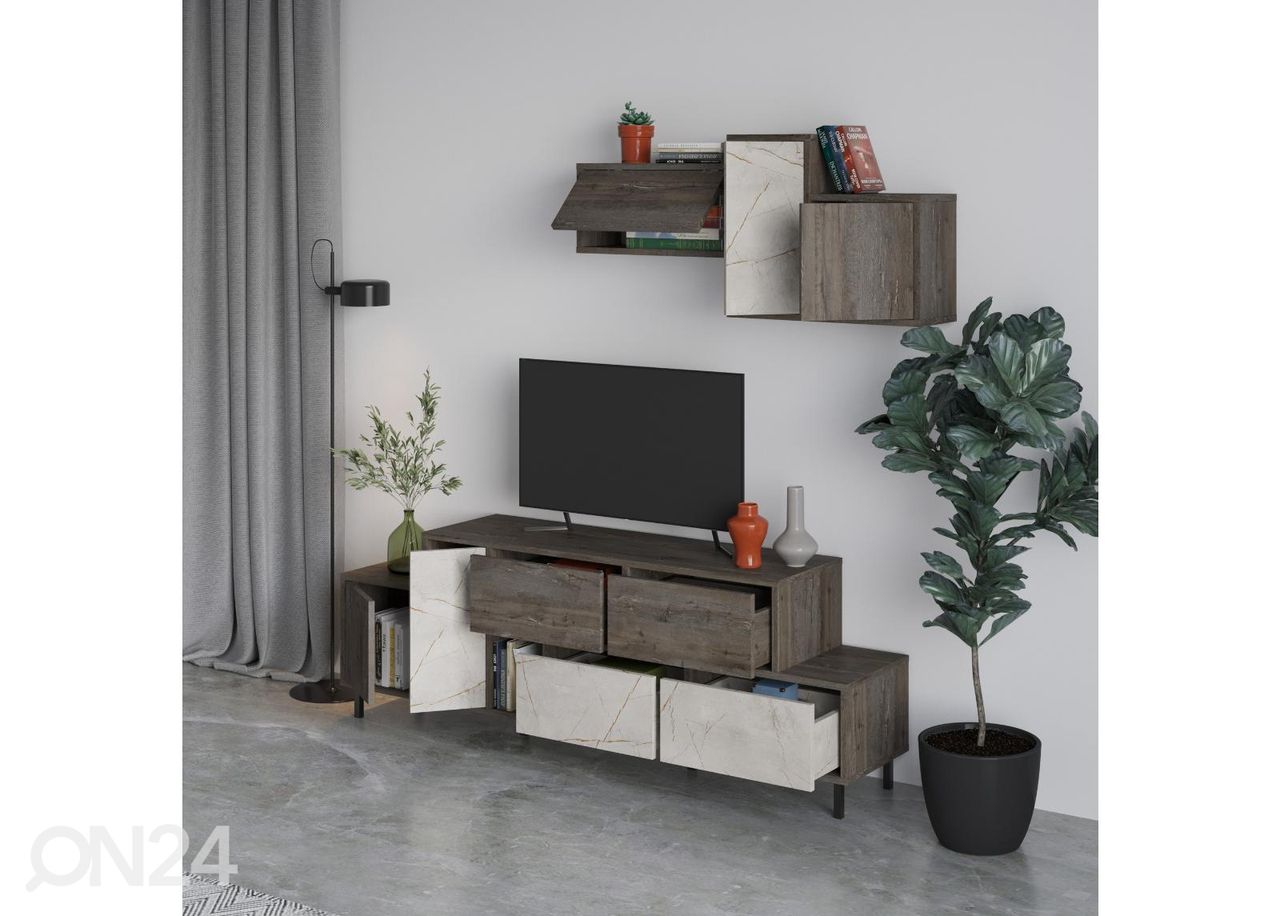 TV-taso + seinäkaappi kuvasuurennos