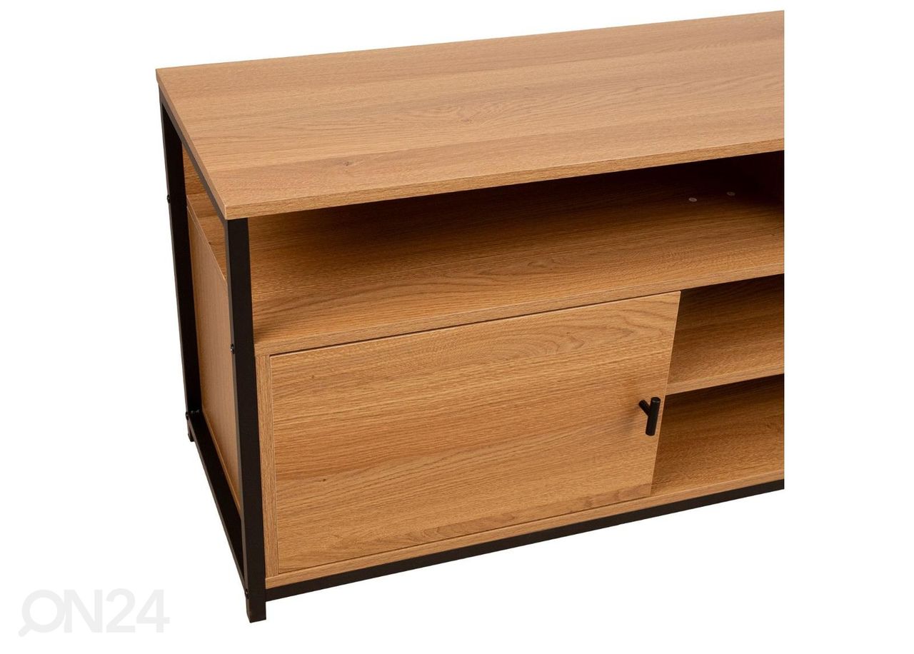 TV-taso Study 150x40xH54 cm, tammi/ musta kuvasuurennos