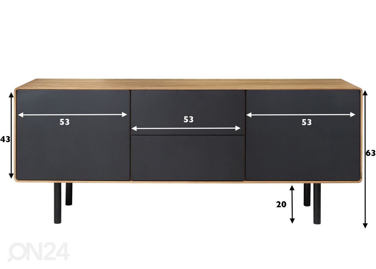 TV-taso Tokyo 160 cm kuvasuurennos