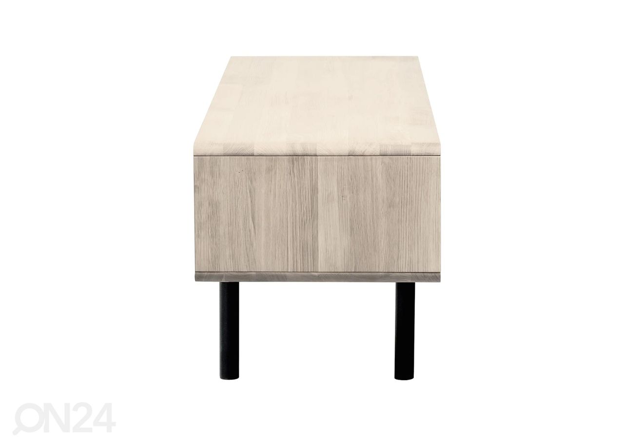 TV-taso Tokyo 160 cm, valkoinen öljy kuvasuurennos
