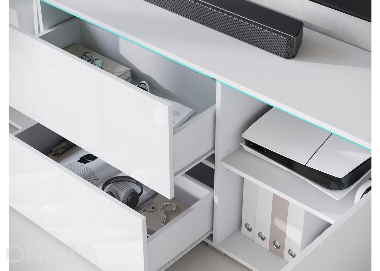 TV-taso Vera 180 cm + LED kuvasuurennos