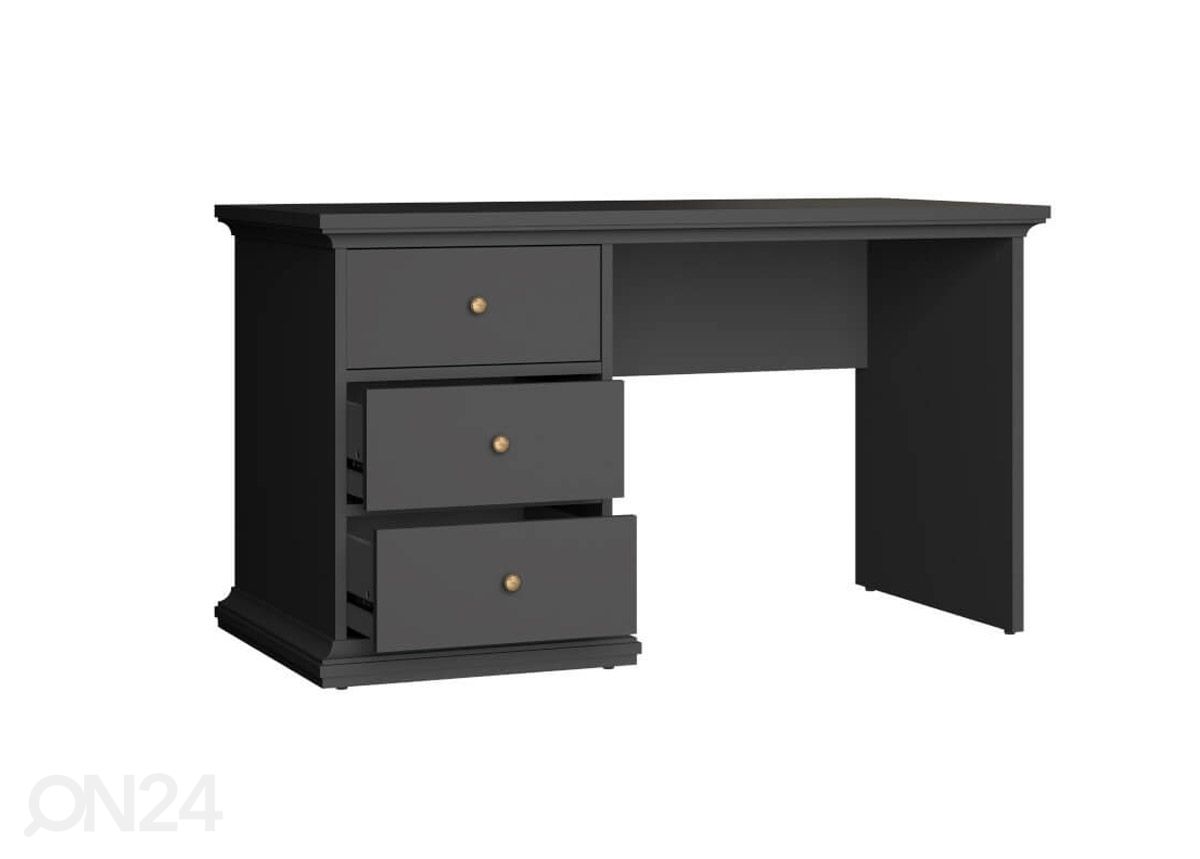 Työpöytä Paris 130 cm, matta harmaa kuvasuurennos