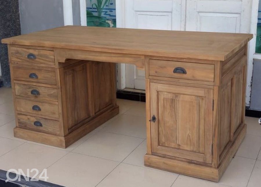 Työpöytä Teak 160 cm kuvasuurennos