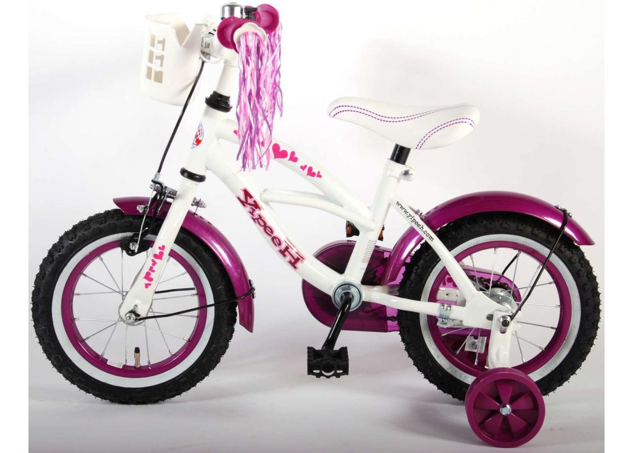 Tyttöjen polkupyörä Heart Cruiser 12 tuumaa Yipeeh kuvasuurennos
