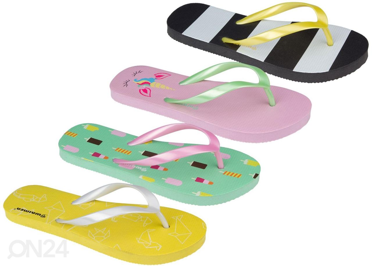 Tyttöjen varvassandaalit Print Waikiki Beach kuvasuurennos