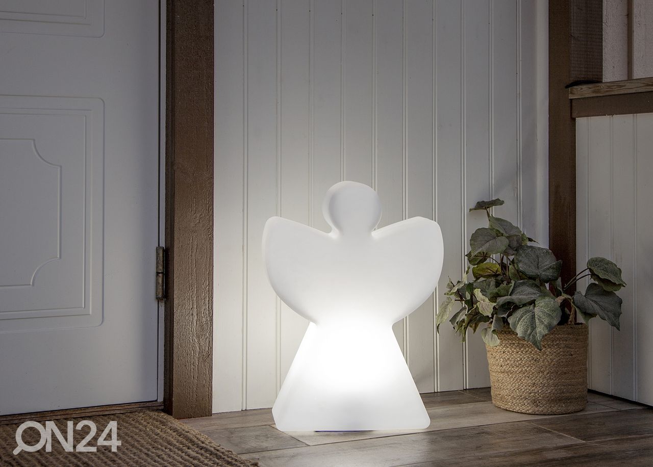 Ulkokoriste Angel 55 cm, valkoinen kuvasuurennos