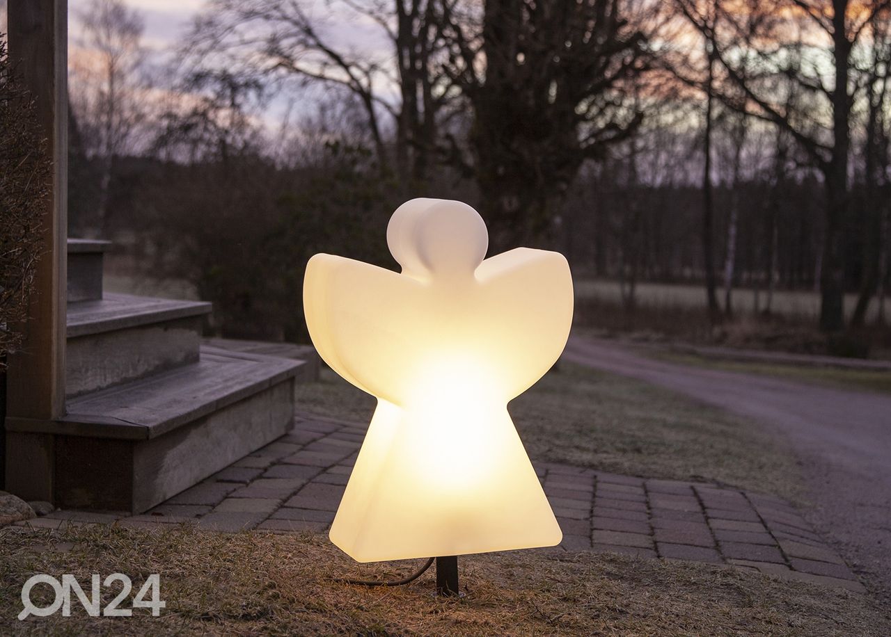 Ulkokoriste Angel 55 cm, valkoinen kuvasuurennos