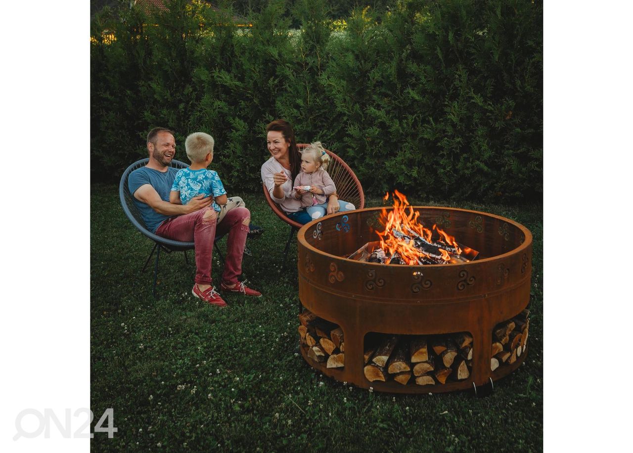 Ulkotulisija Cor-Ten teästä GrillSymbol Antigo kuvasuurennos