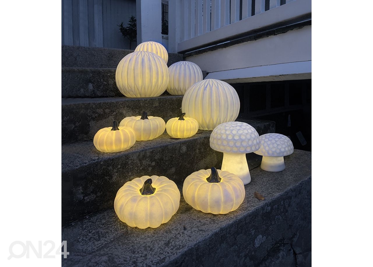 Ulkovaiaisin aurinkokennolla Sandy 24 cm, valkoinen kuvasuurennos