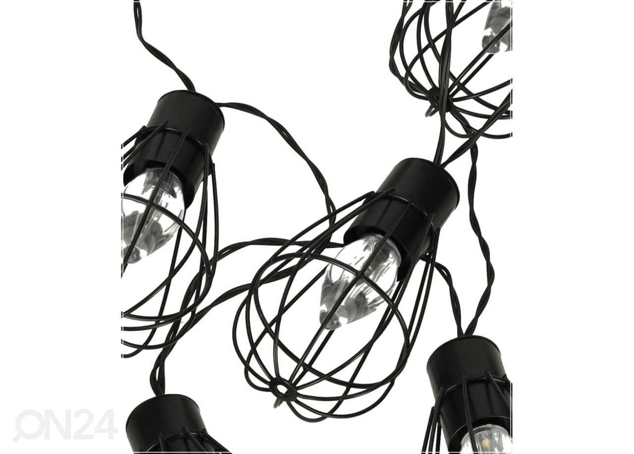 Ulkovalaisin aurinkokennolla Girlande Loft 10 LED kuvasuurennos