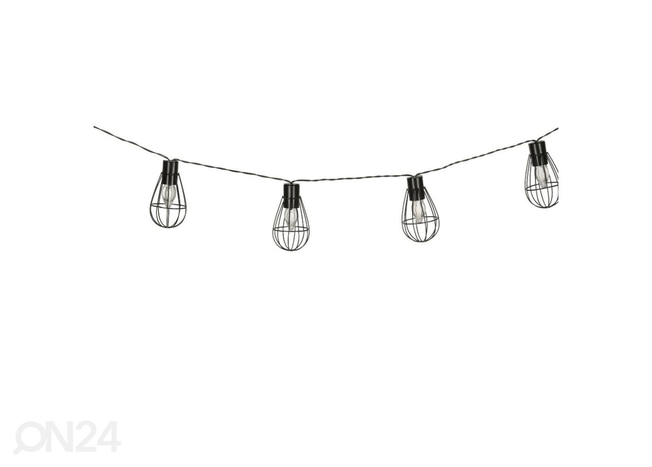 Ulkovalaisin aurinkokennolla Girlande Loft 10 LED kuvasuurennos