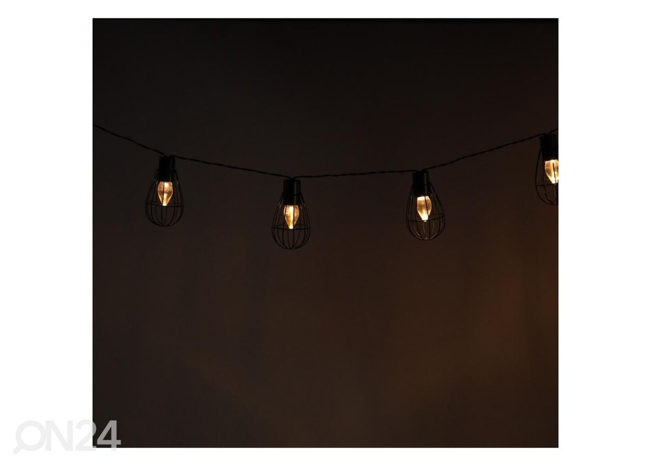 Ulkovalaisin aurinkokennolla Girlande Loft 10 LED kuvasuurennos