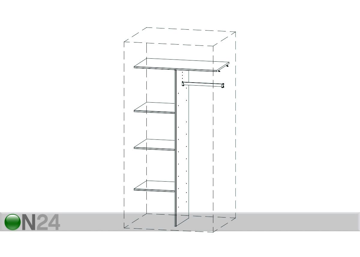 Vaatekaapin jakaja 766 (100 cm) kuvasuurennos