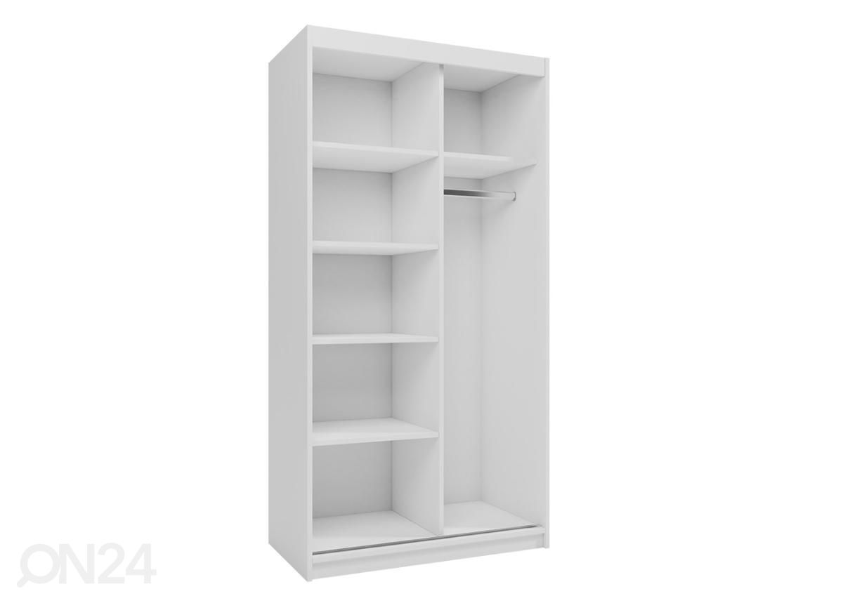 Vaatekaappi 100 cm + LED kuvasuurennos