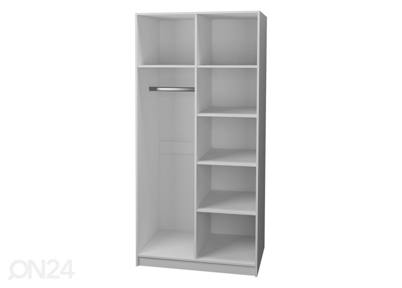Vaatekaappi 150 cm, valkoinen kuvasuurennos