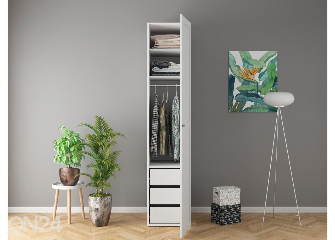 Vaatekaappi 50 cm kuvasuurennos
