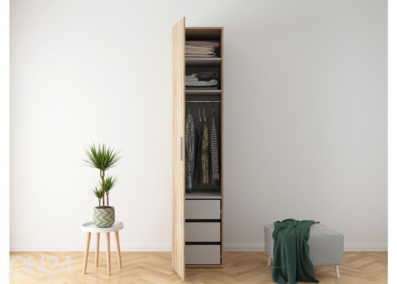 Vaatekaappi 50 cm kuvasuurennos