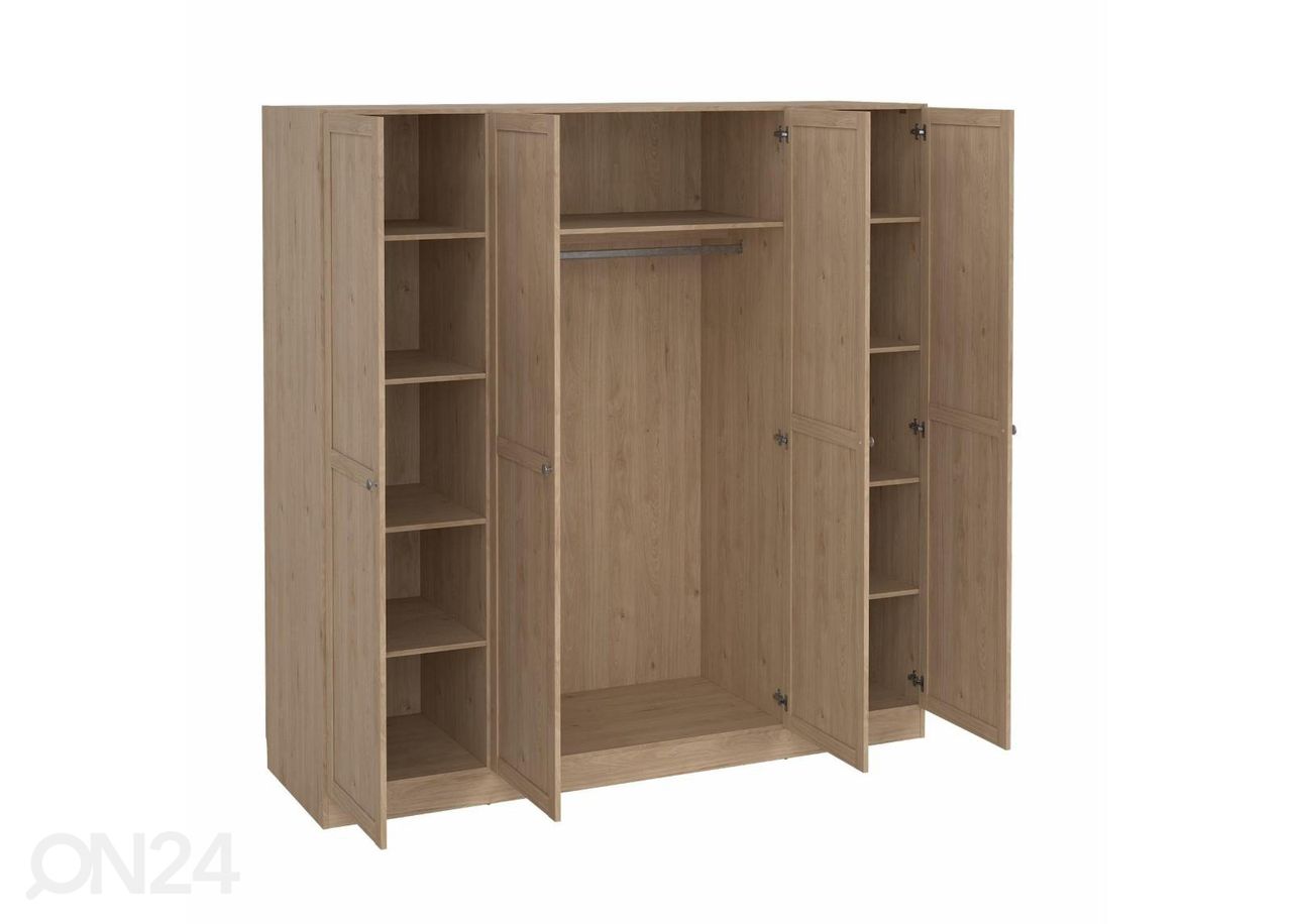 Vaatekaappi Billund 4, 195 cm jacksoni tammi kuvasuurennos