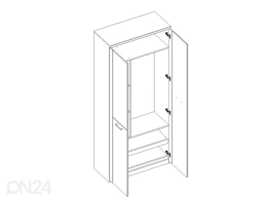 Vaatekaappi Doorset kuvasuurennos