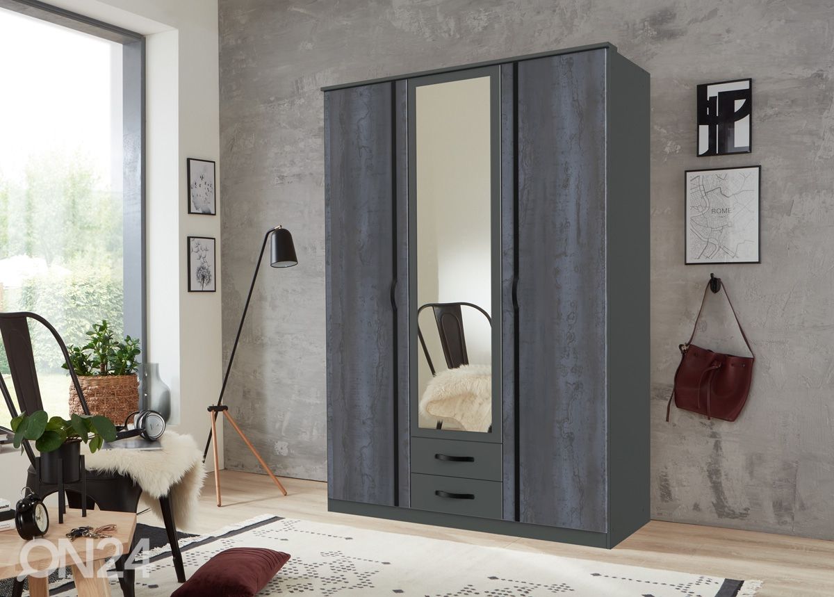 Vaatekaappi Duo2 135 cm kuvasuurennos
