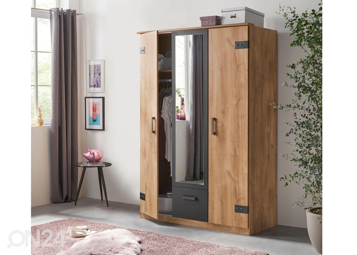 Vaatekaappi Glasgow 135 cm kuvasuurennos