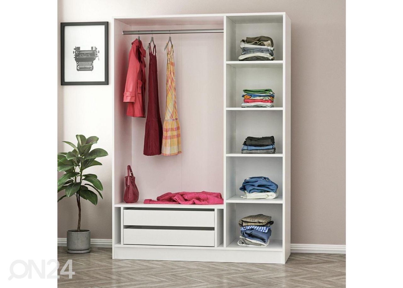 Vaatekaappi Glass 135 cm kuvasuurennos