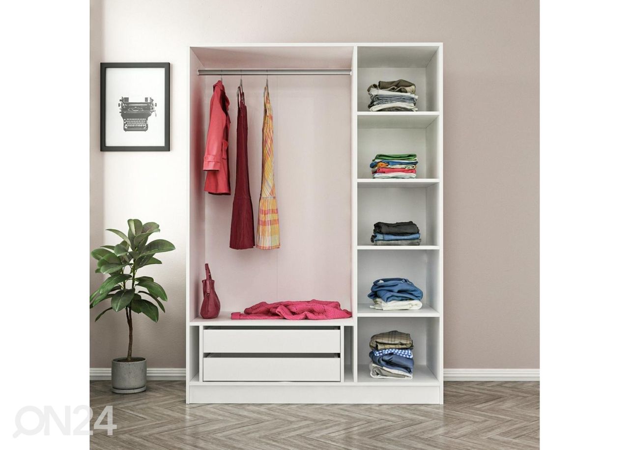 Vaatekaappi Glass 135 cm kuvasuurennos