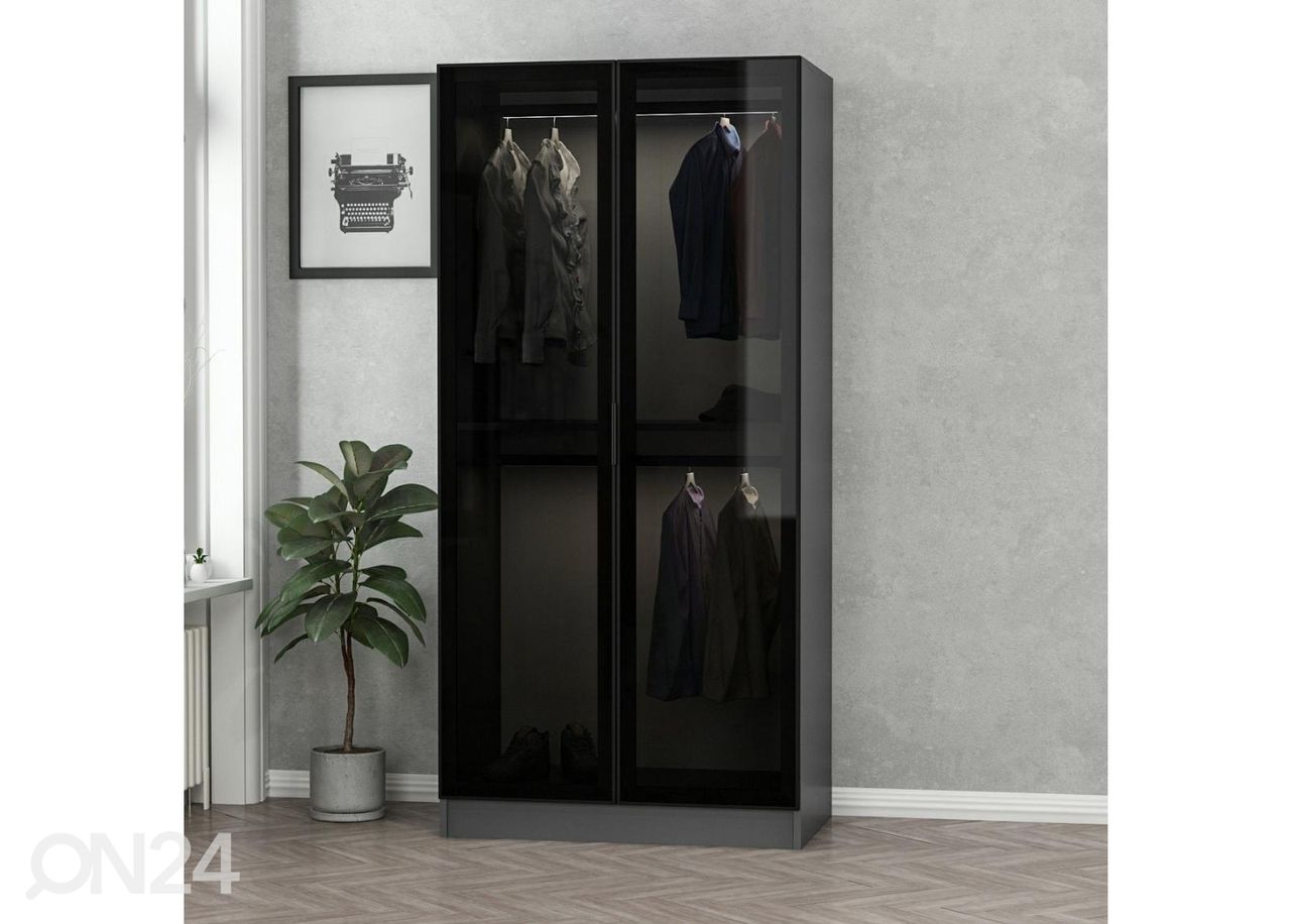 Vaatekaappi Glass 90 cm kuvasuurennos