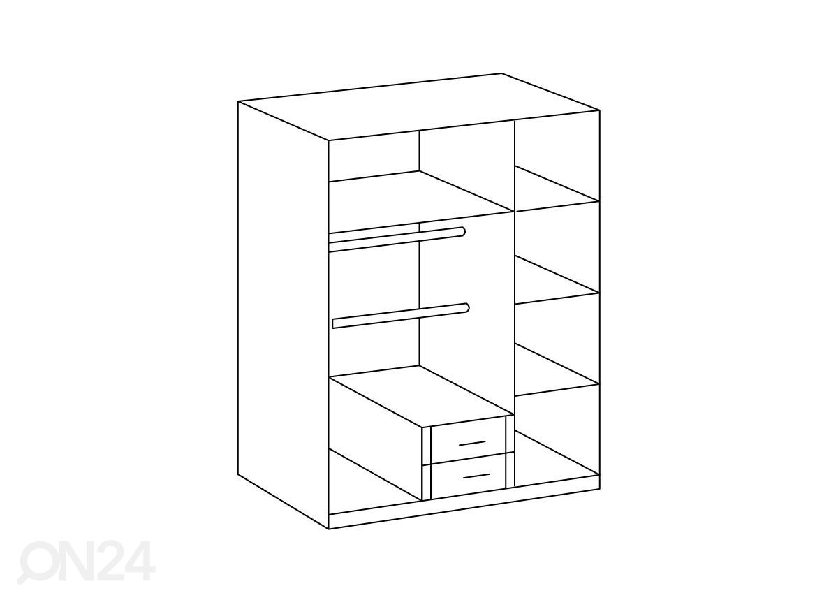 Vaatekaappi Jalta 139 cm kuvasuurennos