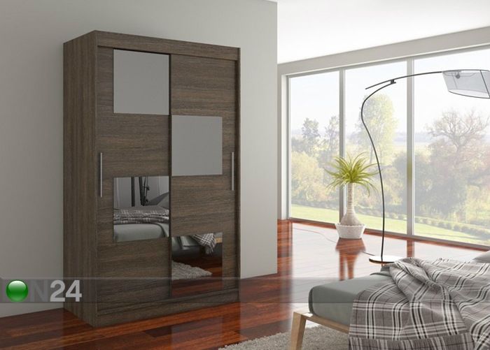 Vaatekaappi liukuovilla 120 cm kuvasuurennos
