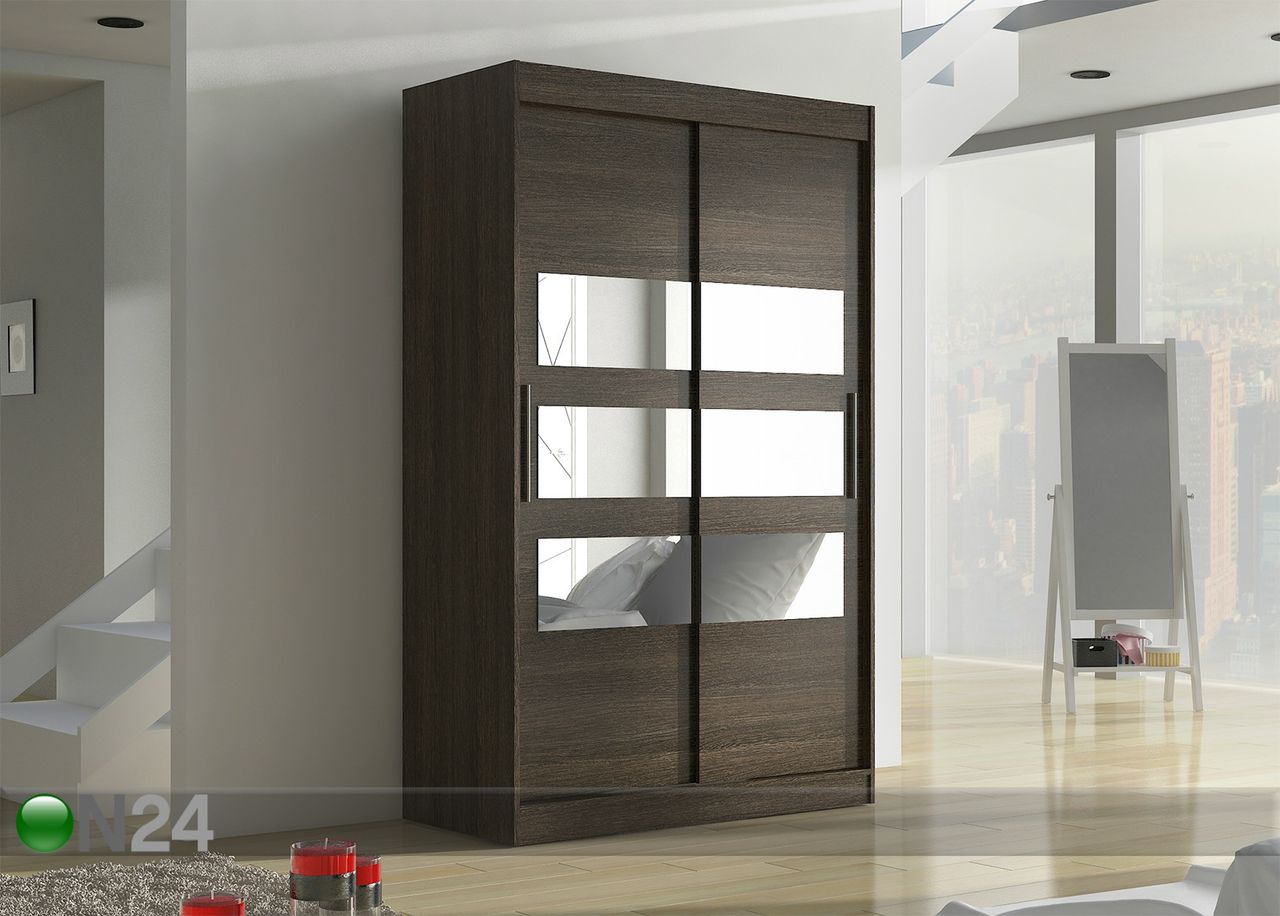 Vaatekaappi liukuovilla 120 cm kuvasuurennos