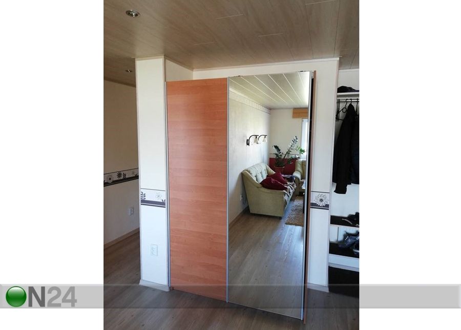 Vaatekaappi liukuovilla 135 cm kuvasuurennos
