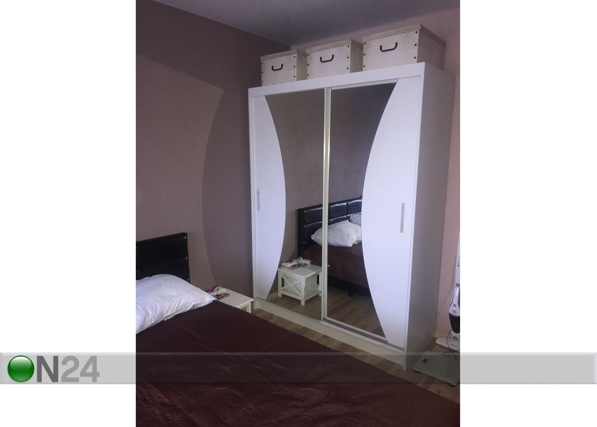 Vaatekaappi liukuovilla 150 cm kuvasuurennos