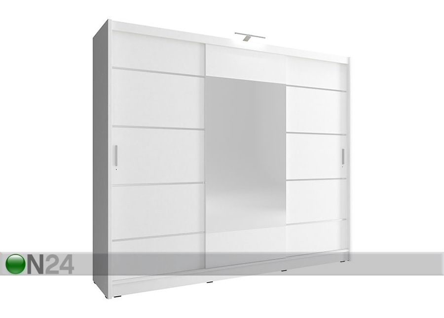 Vaatekaappi liukuovilla 250 cm kuvasuurennos
