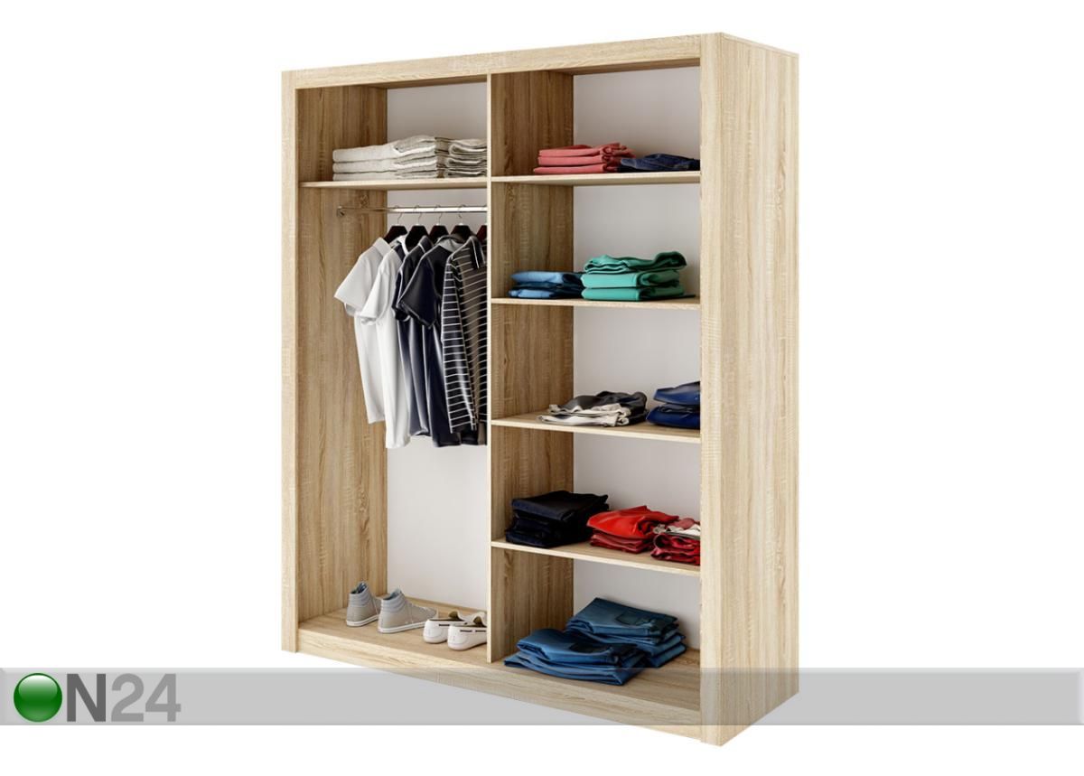 Vaatekaappi liukuovilla Idea 180cm kuvasuurennos