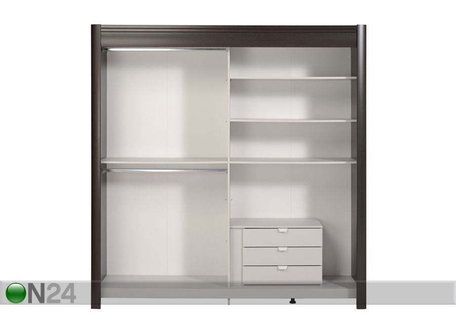 Vaatekaappi liukuovilla PHENIX 202 cm kuvasuurennos