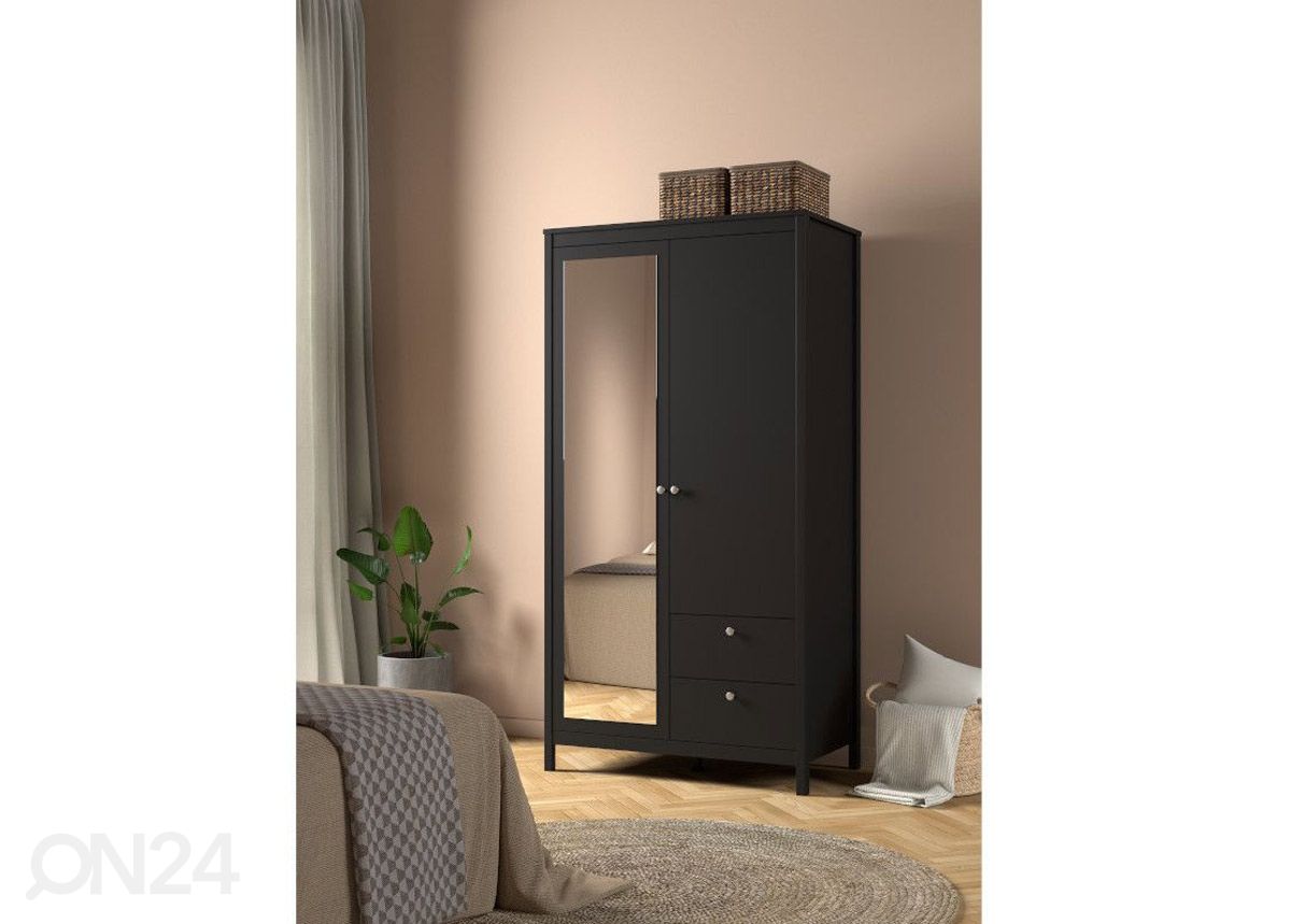 Vaatekaappi peiliovella Madrid 102 cm kuvasuurennos