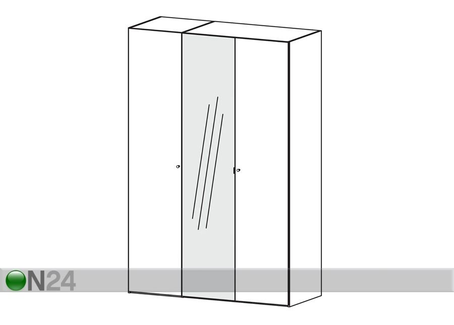 Vaatekaappi SAVE h220 cm kuvasuurennos