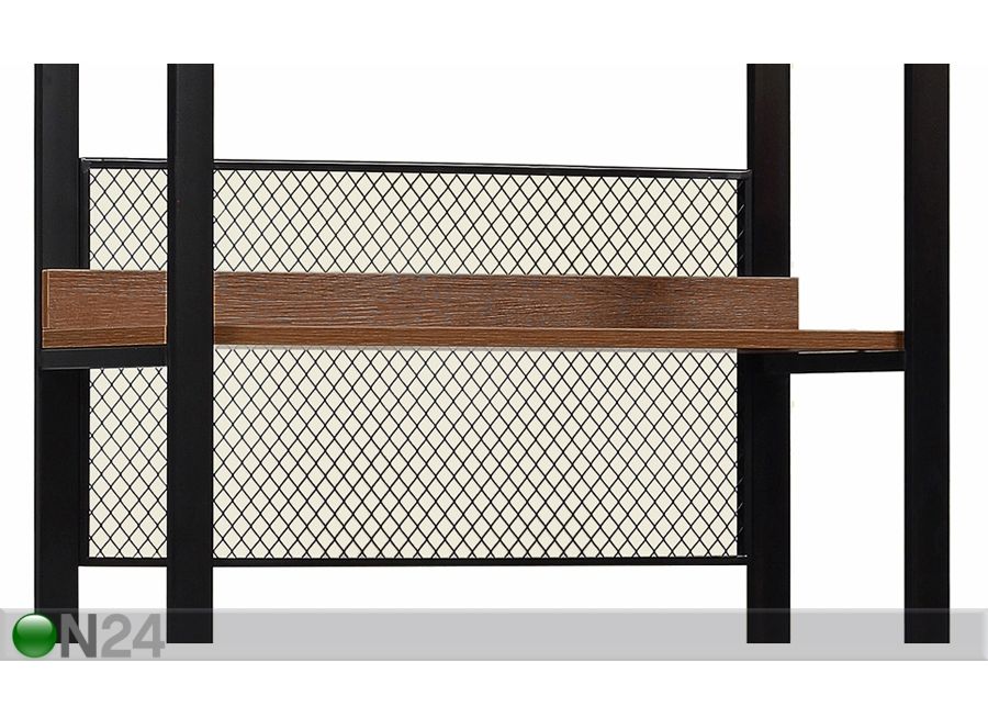 Vaatekaappijärjestelmä (2 hyllyä + 2 tankoa) 80x200 cm kuvasuurennos
