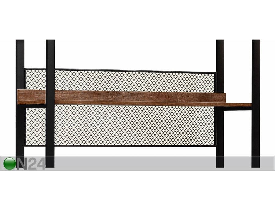 Vaatekaappijärjestelmä (5 hyllyä + 2 tankoa) 120x200 cm kuvasuurennos
