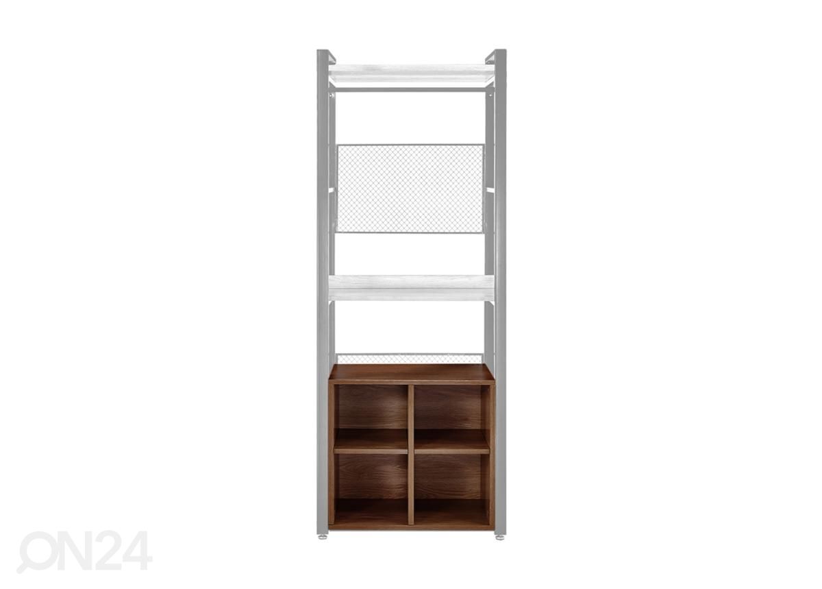 Vaatekaappijärjestelmä 4-osainen kenkähylly (80 cm, tumma) kuvasuurennos