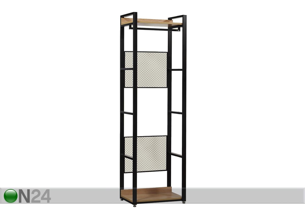Vaatekaappijärjestelmä 60x200 cm (2 hyllyä + 2 tankoa) kuvasuurennos