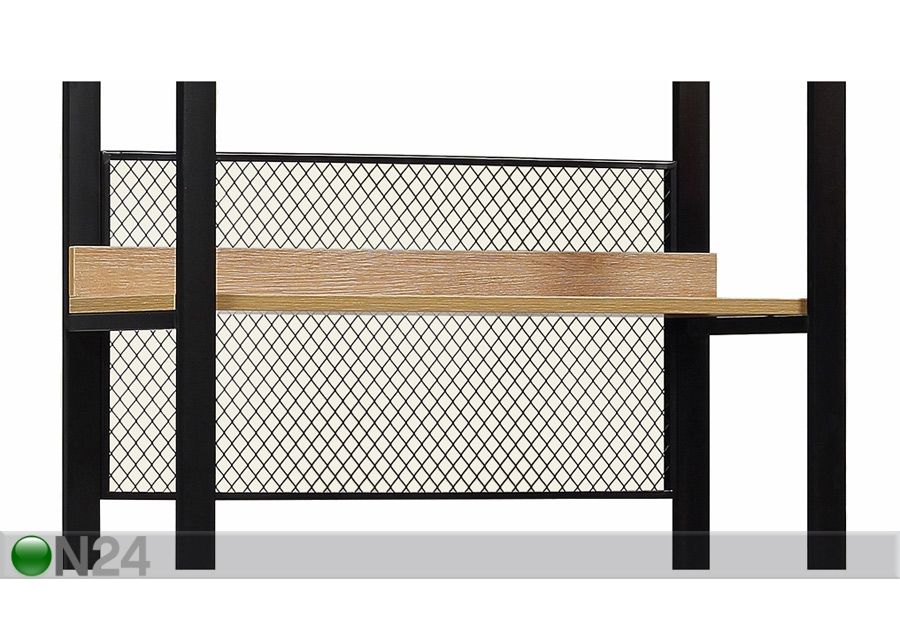 Vaatekaappijärjestelmä 80x200 cm (2 hyllyä + 2 tankoa + laatikosto) kuvasuurennos